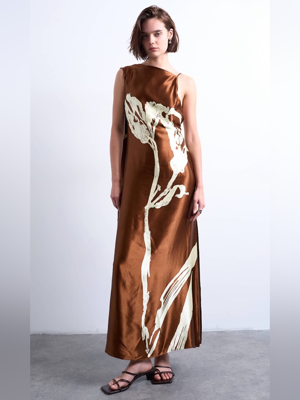 Topshop Brown Maxi Dress US Size 8
